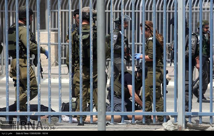 عکس/ محل شهادت خواهر و برادر فلسطینی