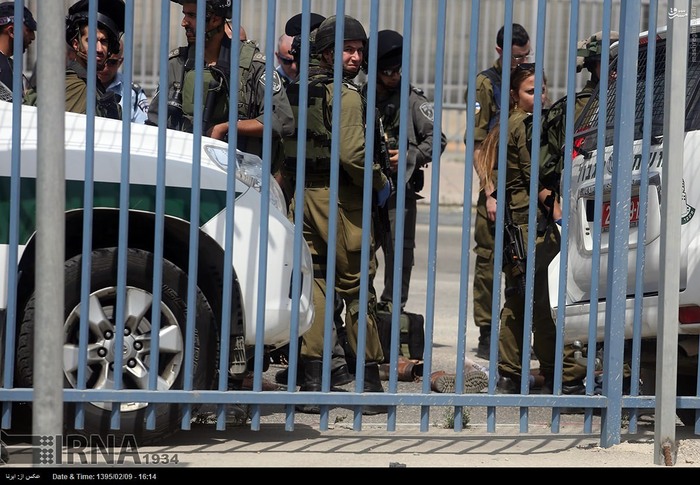 عکس/ محل شهادت خواهر و برادر فلسطینی