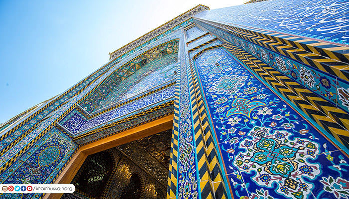 عکس/ نگارگری‌های زیبا در حرم امام حسین(ع)