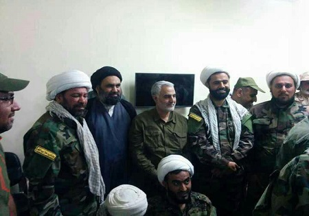حاج قاسم در جمع فرماندهان حزب‌الله +عکس