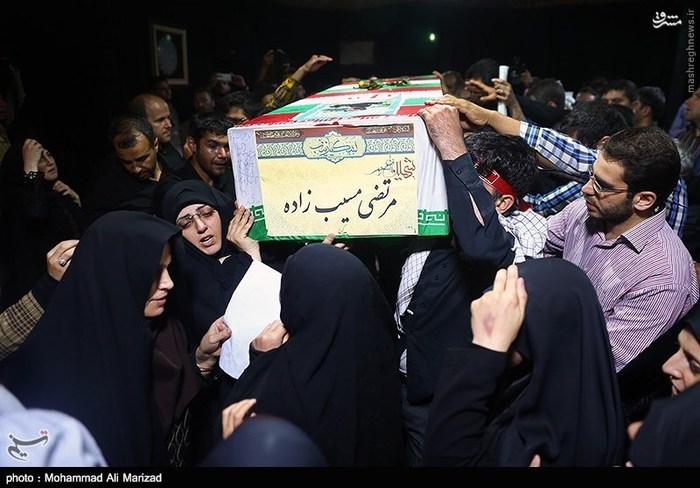 عکس/ وداع با دو شهید مدافع حرم در معراج شهدا