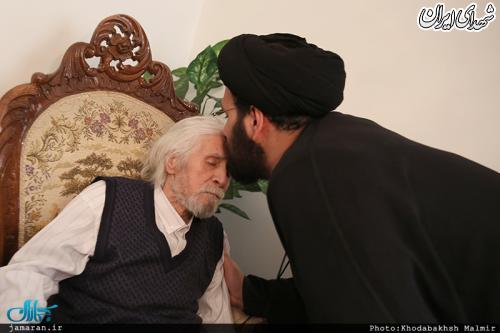 بوسه سید علی بر پیشانی سبزواری+عکس