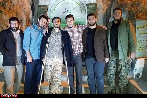 شهید صدرزاده در کهف‌الشهدای تهران+عکس