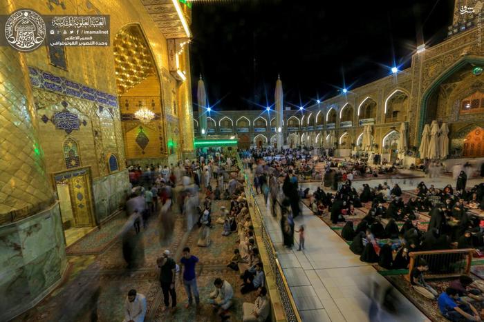 عکس/ حال‌و هوای حرم امیرالمونین(ع) در ماه رمضان