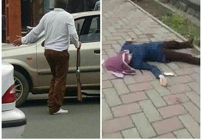 شلیک مرگبار پدر به دخترش در وسط خیابان! شلیک مرگبار پدر به دخترش در وسط خیابان!