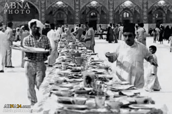 افطاری حرم حضرت عباس در سال‌های دور+عکس
