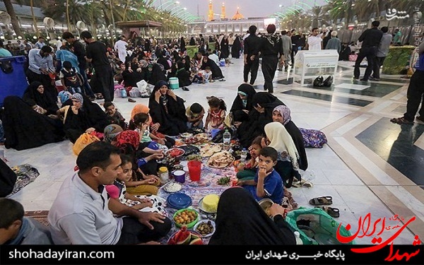 عکس/ سفره‌های افطار شهر کربلا