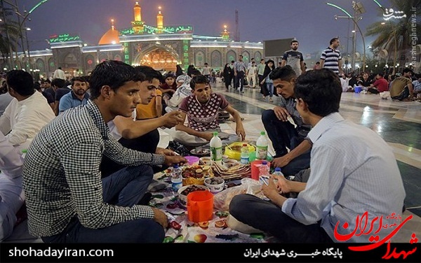 عکس/ سفره‌های افطار شهر کربلا