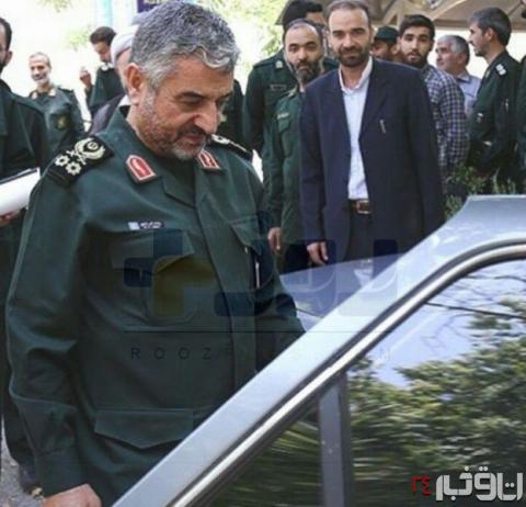 خودرو سرلشکر جعفری و سرلشکر باقری +عکس