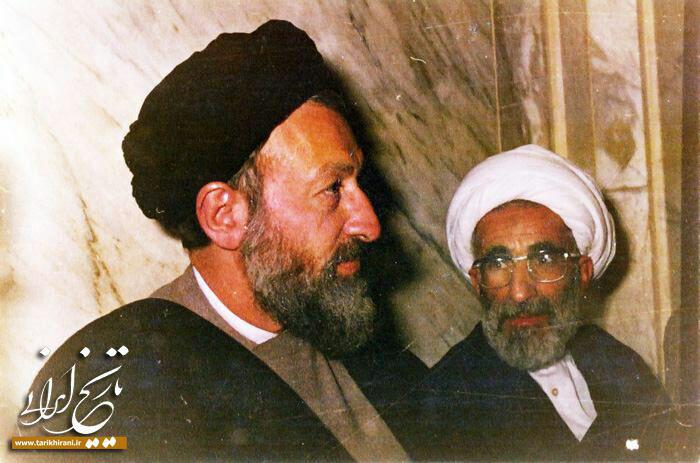 آیت‌الله جنتی در کنار سید مظلوم انقلاب+عکس