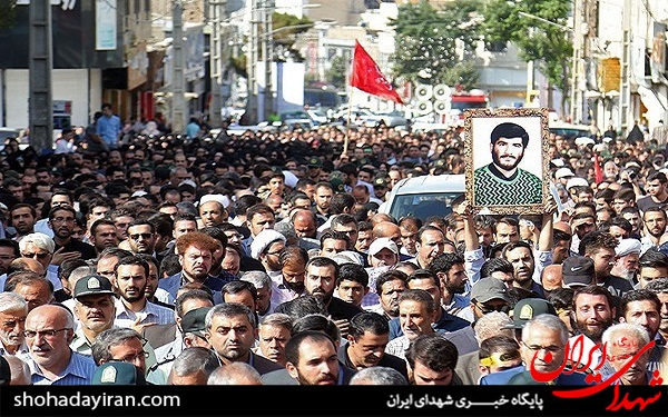 عکس/ تشییع شهید مدافع حرم محمود نریمانی