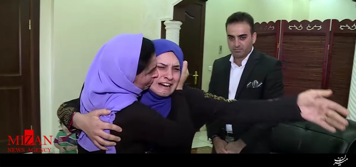 لحظه آزادی زن ایزدی از چنگال داعش+عکس