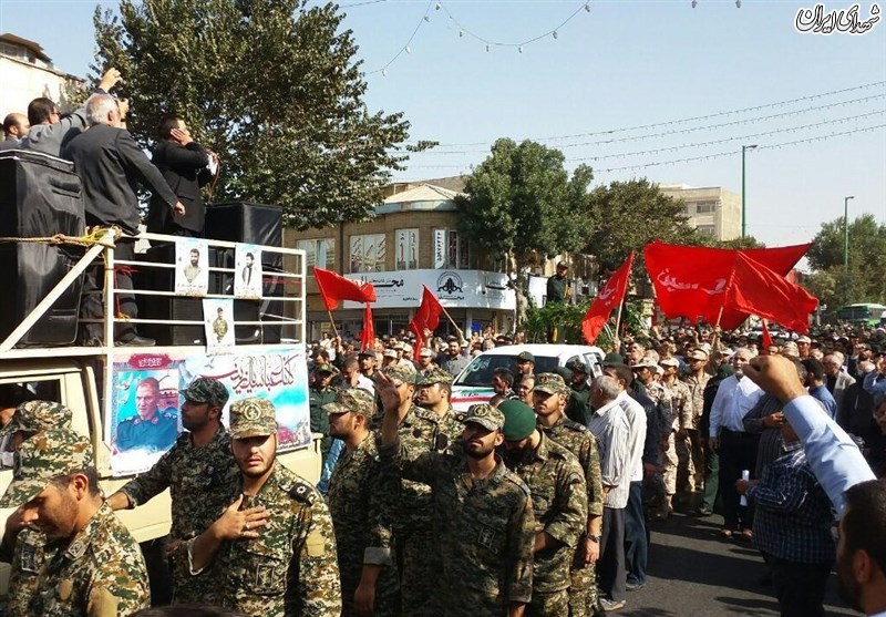 مراسم تشییع سردار حاج احمد غلامی +تصاویر