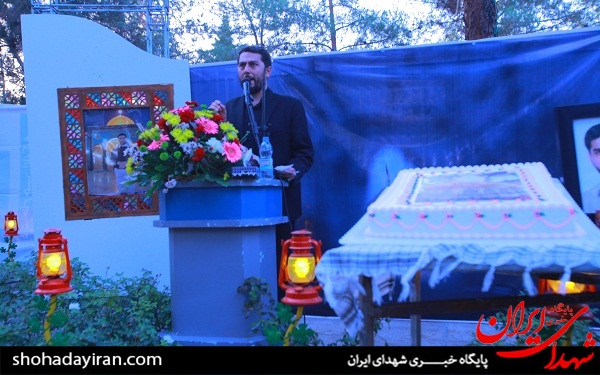 عکس/ جشن تولد شهید مدافع حرم در گلزار شهدا