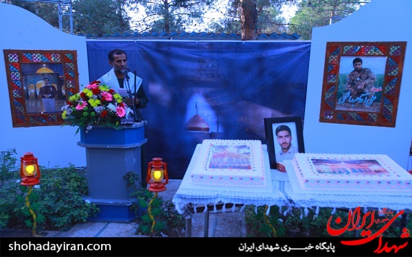 عکس/ جشن تولد شهید مدافع حرم در گلزار شهدا