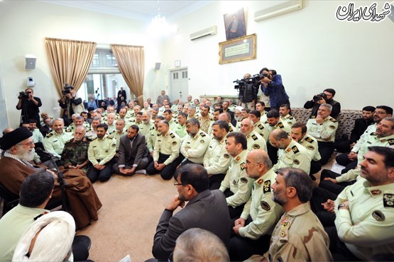 دیدار فرماندهان ناجا با رهبر معظم انقلاب +عکس