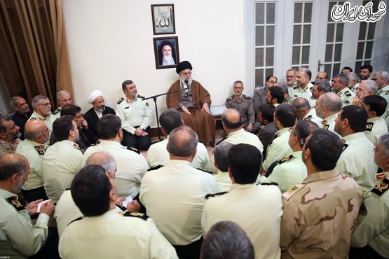 دیدار فرماندهان ناجا با رهبر معظم انقلاب +عکس