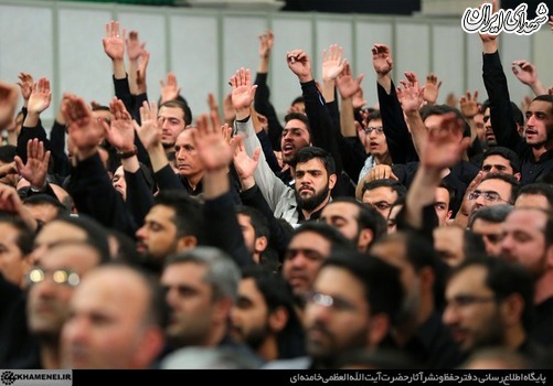 عکس/ اولین شب عزاداری اباعبدالله(ع) باحضور رهبرانقلاب