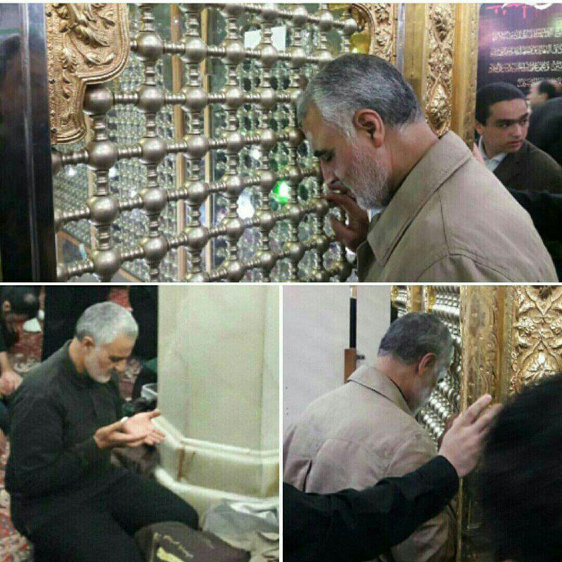 حاج قاسم در آستان مقدس امامزاده پنج تن+عکس