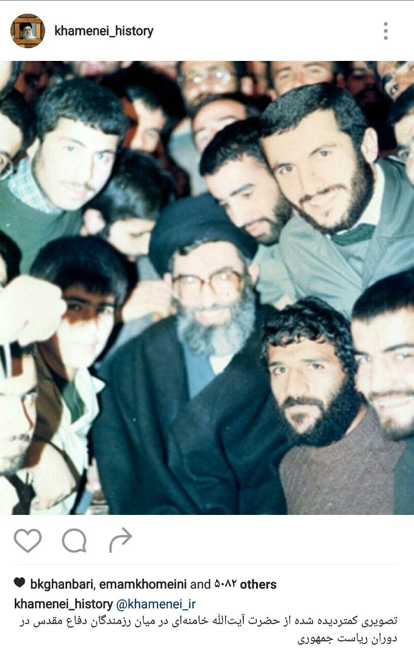 رهبر انقلاب در جمع رزمندگان دفاع مقدس+عکس