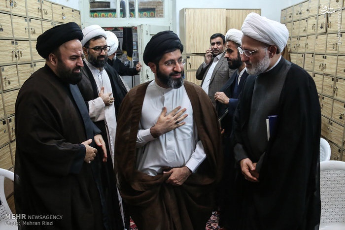 فرزند رهبر انقلاب در سالگرد آیت الله مهدوی+عکس