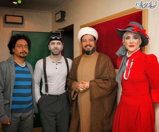 عکس سلفی یک روحانی با بازیگر زن؟!!!+عکس