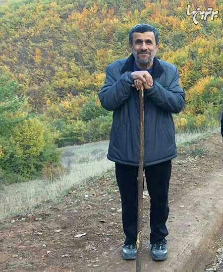 احمدی‌نژاد در یکی از روستاهای شمال+عکس