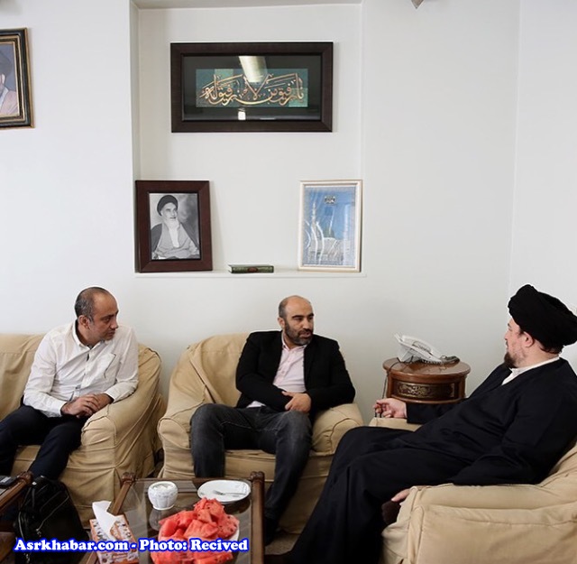 دیدار بازیگران مشهور طنز با سید حسن+عکس