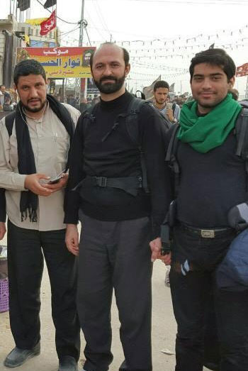 سعید طوسی در راهپیمایی پیاده روی اربعین +عکس