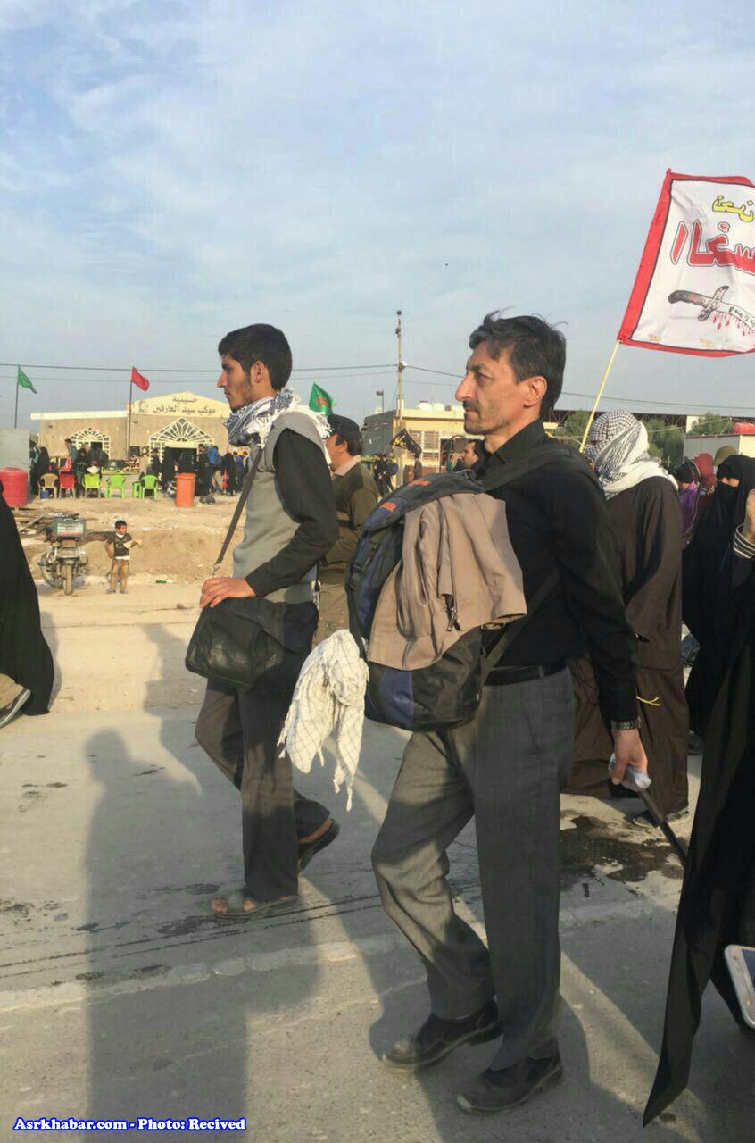 تصویر جالب از فتاح در راهپیمایی اربعین+عکس