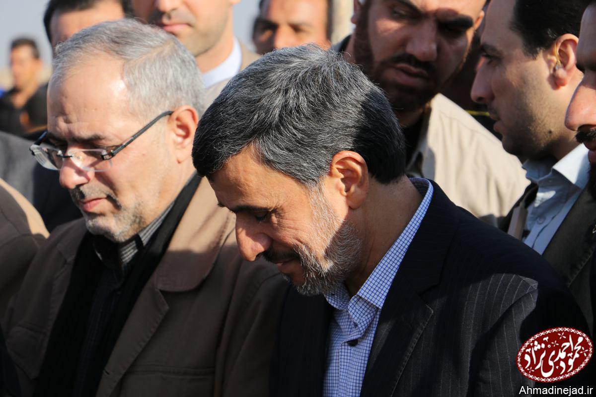 استقبال عزاداران خوزستانی از احمدی نژاد+عکس