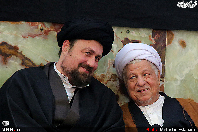 هاشمی و سیدحسن در ختم آیت الله اردبیلی+عکس