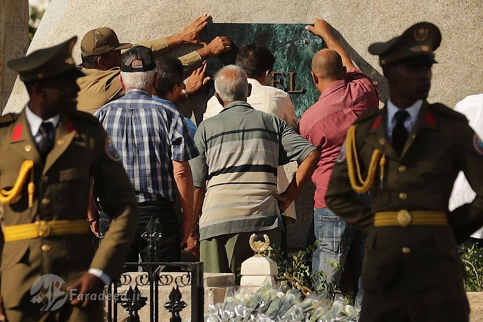 دفن خاکستر کاسترو رهبر انقلاب کوبا+تصاویر دفن خاکستر کاسترو رهبر انقلاب کوبا+تصاویر