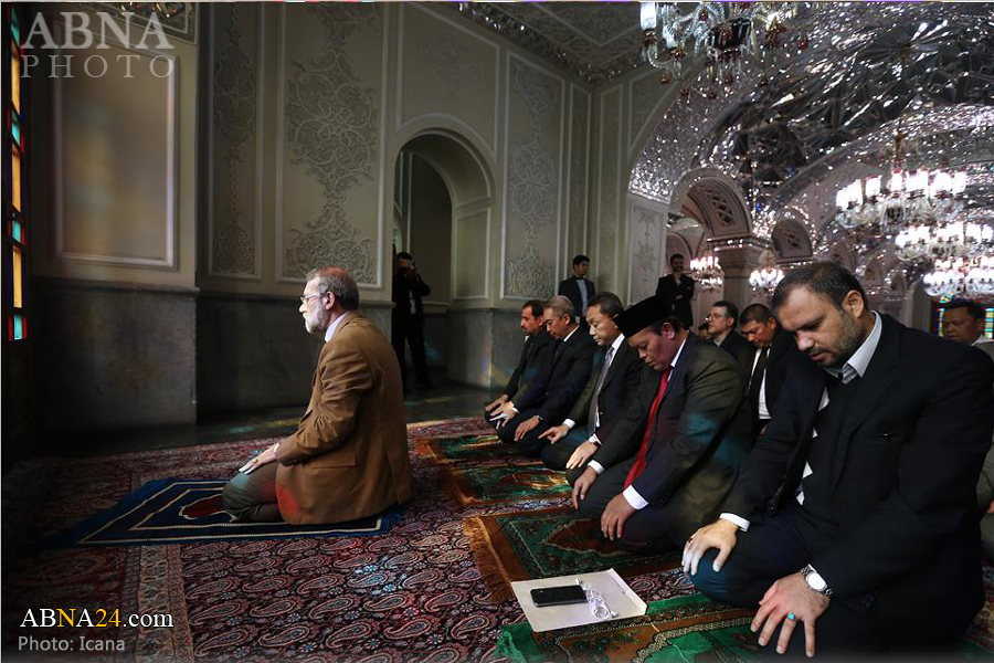 اقتدای نمایندگان پارلمان اندونزی به لاریجانی+عکس