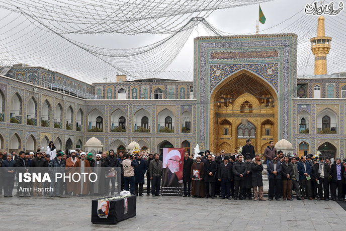 تشییع پیکر آیت الله واعظ خراسانی در مشهد