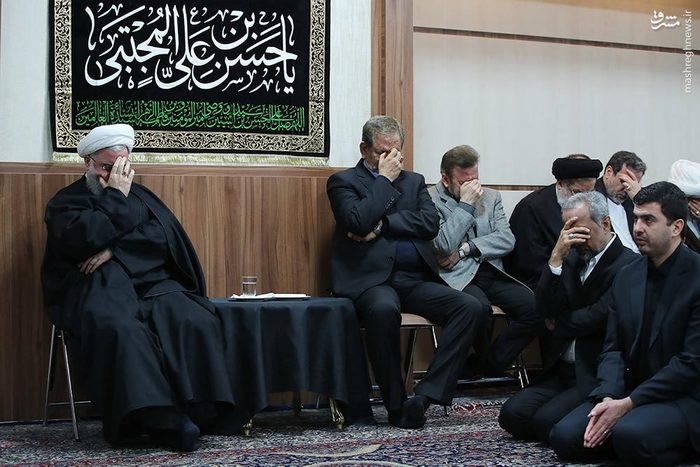 عزاداری دولتی ها در نهاد ریاست جمهوری+عکس