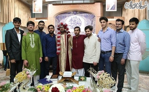 عکس/ ازدواج زوج آمریکایی و هندی تازه مسلمان شده در قم