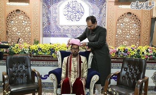 عکس/ ازدواج زوج آمریکایی و هندی تازه مسلمان شده در قم