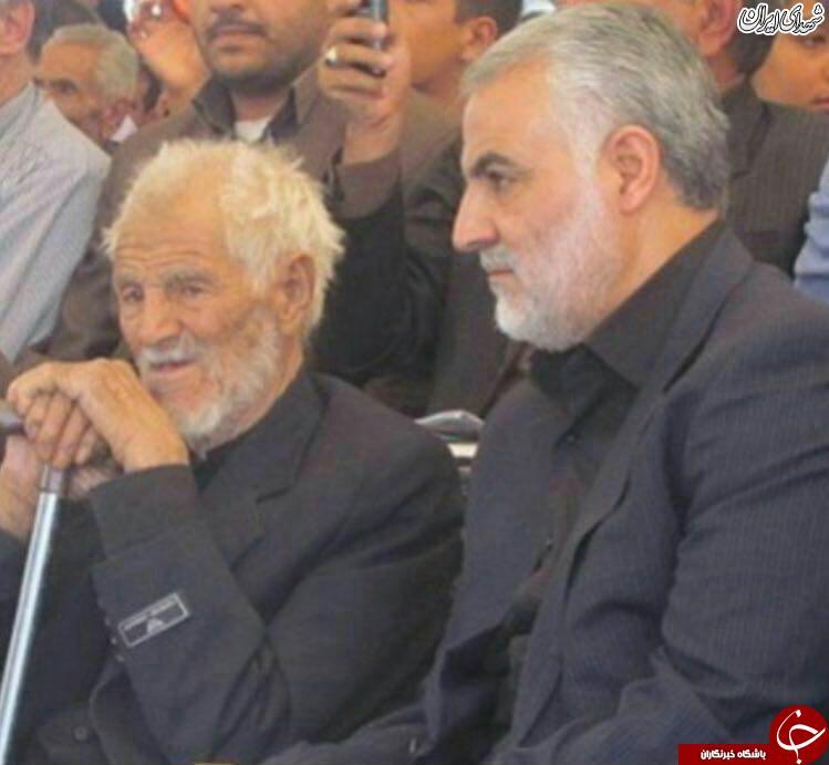 حاج قاسم سلیمانی در کنار پدر بزرگوارش +عکس حاج قاسم سلیمانی در کنار پدر بزرگوارش +عکس