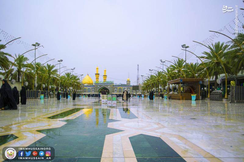 عکس/ بارش باران در کربلا