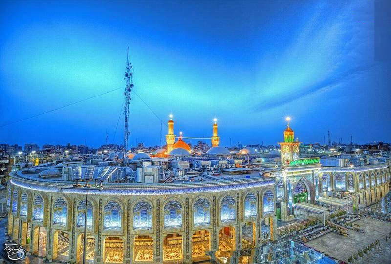 نمایی زیبا از حرم حضرت اباعبدالله الحسین(ع)+عکس