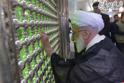 حضور آیت الله جنتی در حرم امام راحل +عکس