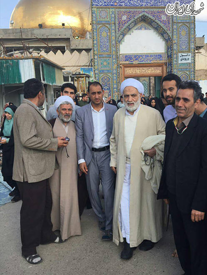 حجت الاسلام قرائتی در سفر سامرا +عکس