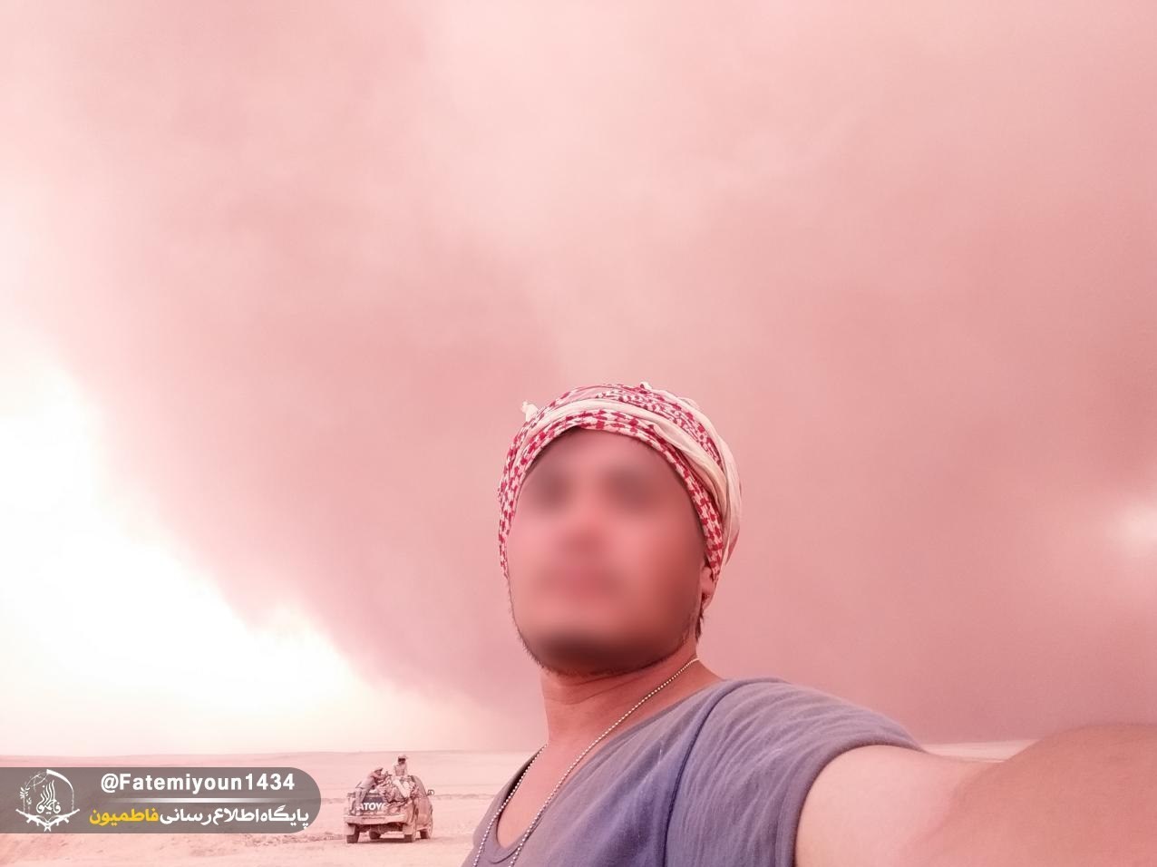 عملیات رزمندگان لشکر فاطمیون در طوفان شن + عکس عملیات رزمندگان لشکر فاطمیون در طوفان شن + عکس