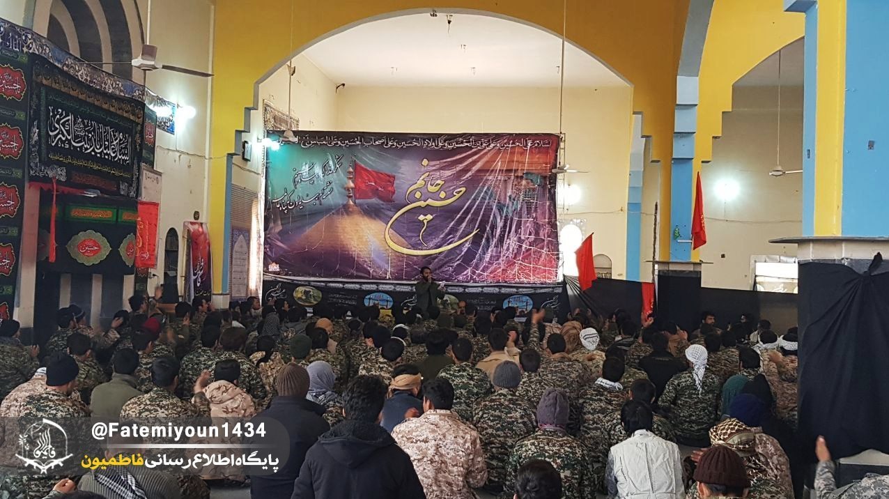 عزاداری رزمندگان فاطمیون در فاطمیه سوریه + عکس عزاداری رزمندگان فاطمیون در فاطمیه سوریه + عکس