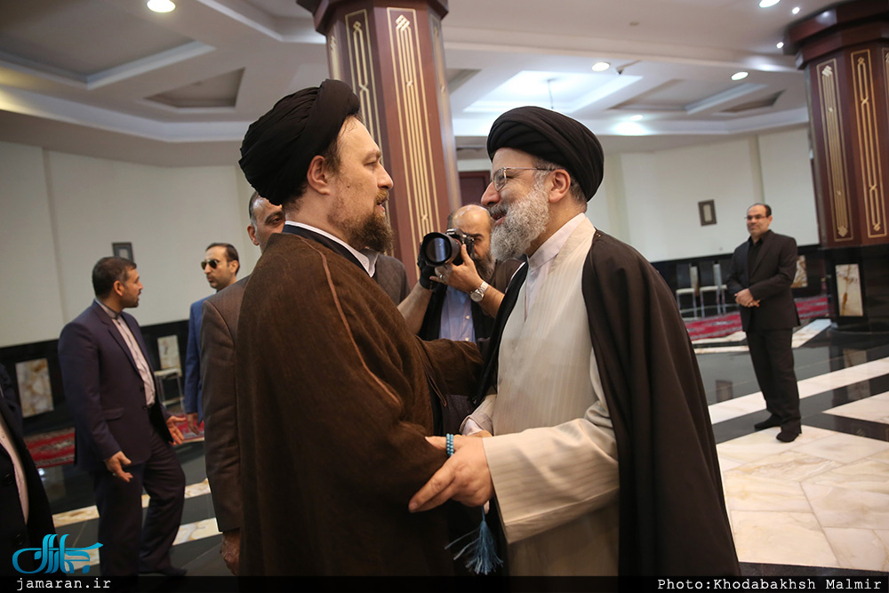 گپ و گفت حجت الاسلام رئیسی و سید حسن + عکس