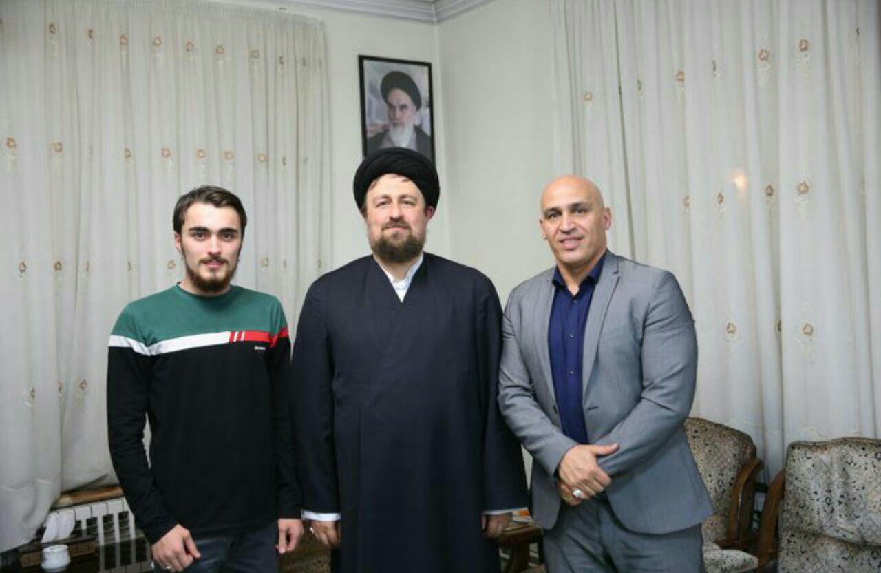 دیدار سرمربی سابق استقلال با سید حسن + عکس