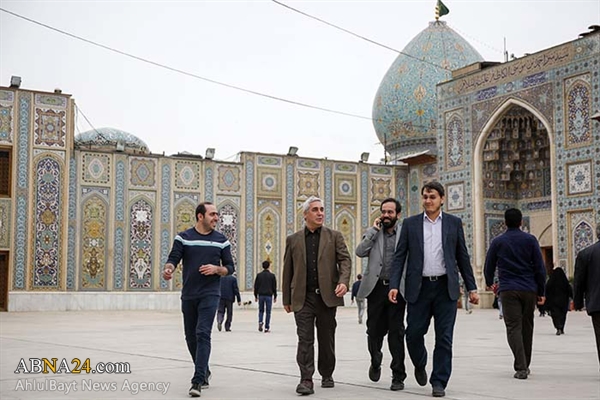 تشرف حاتمی کیا به حرم حضرت شاهچراغ + عکس