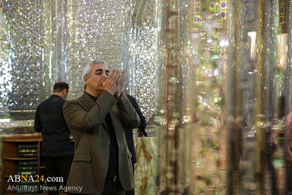تشرف حاتمی کیا به حرم حضرت شاهچراغ + عکس
