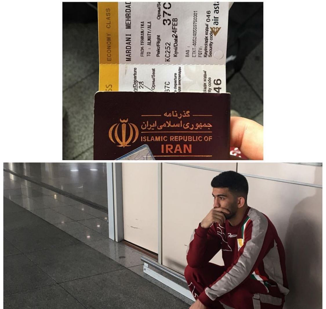 ملی پوش کشتی ایران در فرودگاه دیپورت شد! + عکس ملی پوش کشتی ایران در فرودگاه دیپورت شد! + عکس